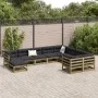 Garden sofa set 10 pieces impregnated pine wood by vidaXL, Garden sets - Ref: Foro24-3299639, Price: 576,40 €, Discount: %
