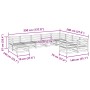 Garden sofa set 10 pieces impregnated pine wood by vidaXL, Garden sets - Ref: Foro24-3299639, Price: 584,07 €, Discount: %