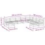 Garden sofa set 10 pieces impregnated pine wood by vidaXL, Garden sets - Ref: Foro24-3299639, Price: 576,40 €, Discount: %