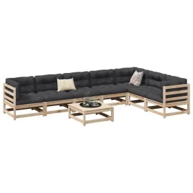 8-piece garden sofa set with solid pine wood cushions by vidaXL, Garden sets - Ref: Foro24-3299478, Price: 716,25 €, Discount: %