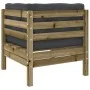 8-piece garden sofa set with impregnated pine wood cushions by vidaXL, Garden sets - Ref: Foro24-3299562, Price: 623,04 €, Di...