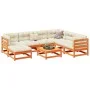 8-piece garden sofa set with wax-brown pine wood cushions by vidaXL, Garden sets - Ref: Foro24-3299557, Price: 861,90 €, Disc...