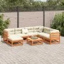 8-piece garden sofa set with wax-brown pine wood cushions by vidaXL, Garden sets - Ref: Foro24-3299557, Price: 861,90 €, Disc...