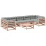 8-piece garden sofa set with Douglas fir wood cushions by vidaXL, Garden sets - Ref: Foro24-3299337, Price: 745,81 €, Discoun...