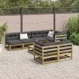8-piece garden sofa set with impregnated pine wood cushions by vidaXL, Garden sets - Ref: Foro24-3299349, Price: 774,02 €, Di...