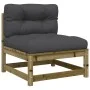 8-piece garden sofa set with impregnated pine wood cushions by vidaXL, Garden sets - Ref: Foro24-3299349, Price: 774,02 €, Di...