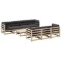 8-teilige Gartensofagarnitur mit Kissen aus massivem Kiefernholz von vidaXL, Gartensets - Ref: Foro24-3299323, Preis: 730,84 ...