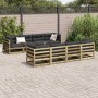 9-teiliges Gartensofa-Set mit Kissen aus imprägniertem Kiefernholz von vidaXL, Gartensets - Ref: Foro24-3299361, Preis: 848,9...