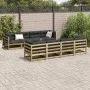 Set de sofás jardín 9 pzas con cojines madera pino impregnada de vidaXL, Conjuntos de jardín - Ref: Foro24-3299361, Precio: 8...