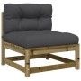 9-piece garden sofa set with impregnated pine wood cushions by vidaXL, Garden sets - Ref: Foro24-3299588, Price: 820,68 €, Di...