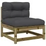 9-piece garden sofa set with impregnated pine wood cushions by vidaXL, Garden sets - Ref: Foro24-3299588, Price: 807,55 €, Di...