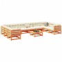 Garden sofa set 11 pieces solid pine wood wax brown by vidaXL, Garden sets - Ref: Foro24-3299645, Price: 700,38 €, Discount: %