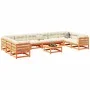 Garden sofa set 11 pieces solid pine wood wax brown by vidaXL, Garden sets - Ref: Foro24-3299645, Price: 690,34 €, Discount: %