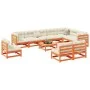 Garden sofa set 11 pieces solid pine wood wax brown by vidaXL, Garden sets - Ref: Foro24-3299486, Price: 698,32 €, Discount: %
