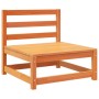 Juego de sofás de jardín 11 pzas madera maciza pino marrón cera de vidaXL, Conjuntos de jardín - Ref: Foro24-3299486, Precio:...