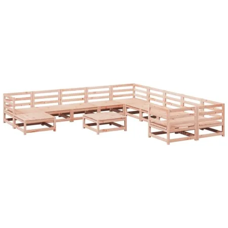 Juego de sofás de jardín 12 pzas madera maciza de abeto Douglas by vidaXL, Garden sets - Ref: Foro24-3299653, Price: 663,37 €...