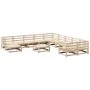 Gartensofa-Set 12-teilig aus massivem Kiefernholz von vidaXL, Gartensets - Ref: Foro24-3299651, Preis: 628,29 €, Rabatt: %