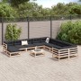 Garden sofa set 12 pieces solid pine wood by vidaXL, Garden sets - Ref: Foro24-3299651, Price: 635,93 €, Discount: %