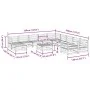 Gartensofa-Set 12-teilig aus massivem Kiefernholz von vidaXL, Gartensets - Ref: Foro24-3299651, Preis: 628,29 €, Rabatt: %
