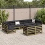 9-piece garden sofa set with impregnated pine wood cushions by vidaXL, Garden sets - Ref: Foro24-3299632, Price: 886,00 €, Di...