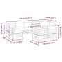 9-piece garden sofa set with impregnated pine wood cushions by vidaXL, Garden sets - Ref: Foro24-3299632, Price: 886,00 €, Di...