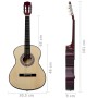 Konzertgitarre für Anfänger, schwarzes Lindenholz, 4/4, 39 Zoll von vidaXL, Gitarren - Ref: Foro24-70106, Preis: 72,48 €, Rab...