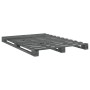 Bed frame with gray pine wood headboard 160x200 cm by vidaXL, Beds and slatted bases - Ref: Foro24-3281565, Price: 232,67 €, ...