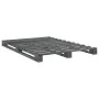 Bed frame with gray pine wood headboard 160x200 cm by vidaXL, Beds and slatted bases - Ref: Foro24-3281565, Price: 232,99 €, ...