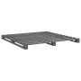Gray pine wood bed frame with headboard 200x200cm by vidaXL, Beds and slatted bases - Ref: Foro24-3281567, Price: 258,30 €, D...