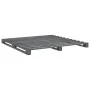 Gray pine wood bed frame with headboard 200x200cm by vidaXL, Beds and slatted bases - Ref: Foro24-3281567, Price: 258,93 €, D...