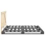 Estructura de cama con cabecero madera de pino gris 200x200cm de vidaXL, Camas y somieres - Ref: Foro24-3281567, Precio: 258,...