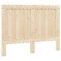 Bettgestell mit Kopfteil aus grauem Kiefernholz, 140 x 200 cm von vidaXL, Betten und Lattenroste - Ref: Foro24-3281546, Preis...