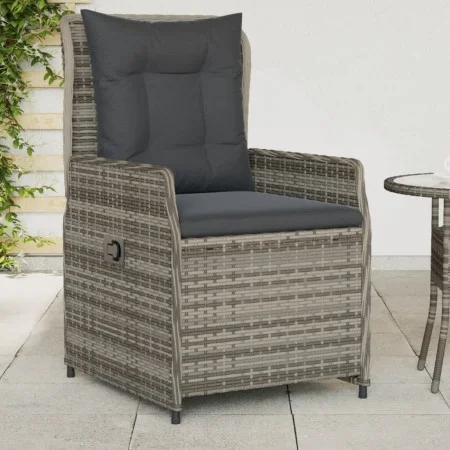 Gartenliegen 2 Stück graues synthetisches Rattan von vidaXL, Gartenstühle - Ref: Foro24-368654, Preis: 267,56 €, Rabatt: %