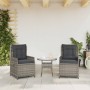 Garden recliners 2 pcs gray synthetic rattan by vidaXL, Garden chairs - Ref: Foro24-368654, Price: 289,13 €, Discount: %