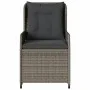 Sillones reclinables de jardín 2 uds ratán sintético gris de vidaXL, Sillas de jardín - Ref: Foro24-368654, Precio: 283,55 €,...