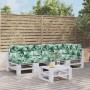 Kissen für Palettensofa, 5 Stück, Blattmuster-Stoff. von vidaXL, Kissen für Stühle und Sofas - Ref: Foro24-3217142, Preis: 17...