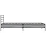 Sonoma gray metal engineered wood bed frame 90x200 cm by vidaXL, Beds and slatted bases - Ref: Foro24-845585, Price: 69,28 €,...