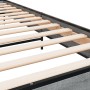 Estructura cama madera ingeniería metal gris Sonoma 90x200 cm de vidaXL, Camas y somieres - Ref: Foro24-845585, Precio: 77,68 €