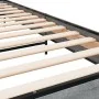 Sonoma gray metal engineered wood bed frame 90x200 cm by vidaXL, Beds and slatted bases - Ref: Foro24-845585, Price: 69,28 €,...