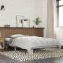 Sonoma-graues Metall-Holzwerkstoff-Bettgestell 90 x 200 cm von vidaXL, Betten und Lattenroste - Ref: Foro24-845875, Preis: 82...