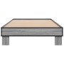 Estructura cama madera ingeniería metal gris Sonoma 90x200 cm de vidaXL, Camas y somieres - Ref: Foro24-845875, Precio: 83,44...