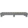 Sonoma gray metal engineered wood bed frame 90x200 cm by vidaXL, Beds and slatted bases - Ref: Foro24-845875, Price: 82,39 €,...