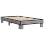 Estructura cama madera ingeniería metal gris Sonoma 90x200 cm de vidaXL, Camas y somieres - Ref: Foro24-845875, Precio: 83,44...