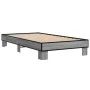 Sonoma-graues Metall-Holzwerkstoff-Bettgestell 90 x 200 cm von vidaXL, Betten und Lattenroste - Ref: Foro24-845875, Preis: 82...