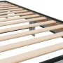 Sonoma-graues Metall-Holzwerkstoff-Bettgestell 90 x 200 cm von vidaXL, Betten und Lattenroste - Ref: Foro24-845875, Preis: 82...