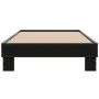 Estructura de cama madera de ingeniería y metal negra 90x190 cm de vidaXL, Camas y somieres - Ref: Foro24-845882, Precio: 66,...