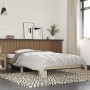 Sonoma oak metal engineered wood bed frame 100x200 cm by vidaXL, Beds and slatted bases - Ref: Foro24-845868, Price: 68,23 €,...