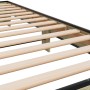 Sonoma oak metal engineered wood bed frame 100x200 cm by vidaXL, Beds and slatted bases - Ref: Foro24-845868, Price: 68,23 €,...