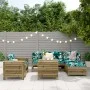 Gartensofa-Set 7-teilig aus imprägniertem Kiefernholz von vidaXL, Gartensets - Ref: Foro24-3250527, Preis: 505,71 €, Rabatt: %