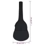Classical guitar case 1/2 black fabric 94x35 cm by vidaXL, Guitar cases and covers - Ref: Foro24-70157, Price: 11,91 €, Disco...